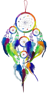 Capteur de rêve décoratif chakras