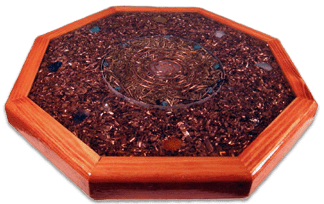 Plaque ou plateau d&rsquo;orgonite